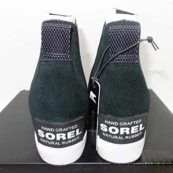 NEW Sorel Out N About Slip-On Wedge Bootie Black White Women's 8.5 - Picture 5 of 8